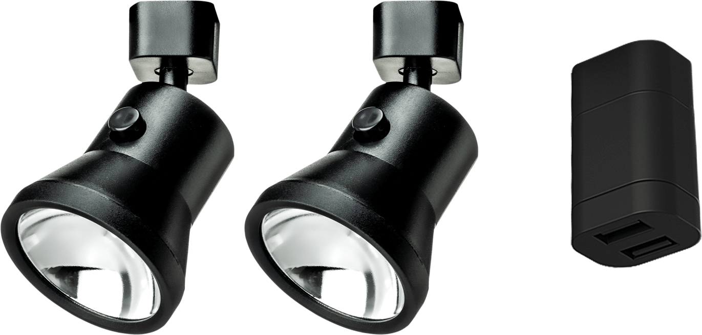 2x LANCİANO RAYLI SPOT LAMBA BÜYÜK + 1xUSB