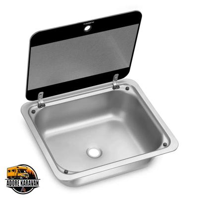 Dometic SNG 4133 Cam Kapaklı Kare Eviye